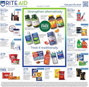 Rite Aid Weekly Ad Jan 15 - 21, 2023