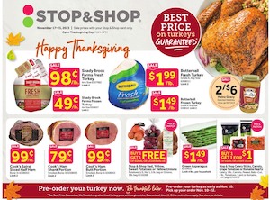 Stop & Shop Thanksgiving 2023