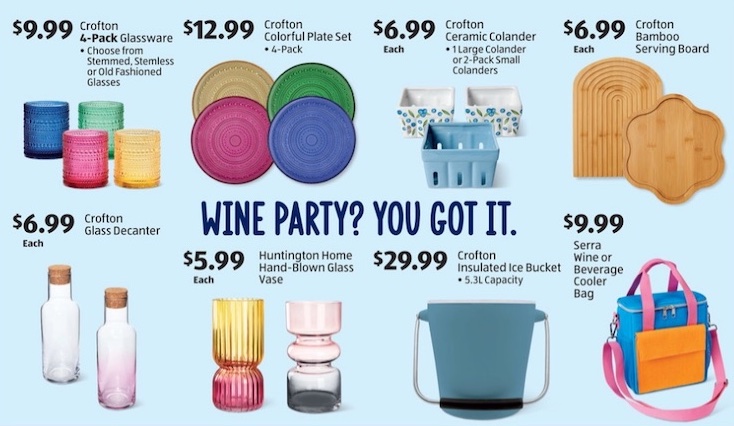 ALDI Serving Ware Party Products Apr 3 9 2024