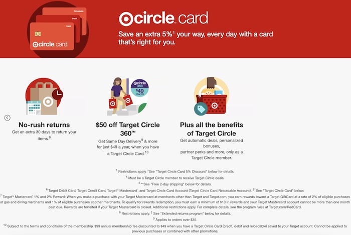 Target Circle Card Perks