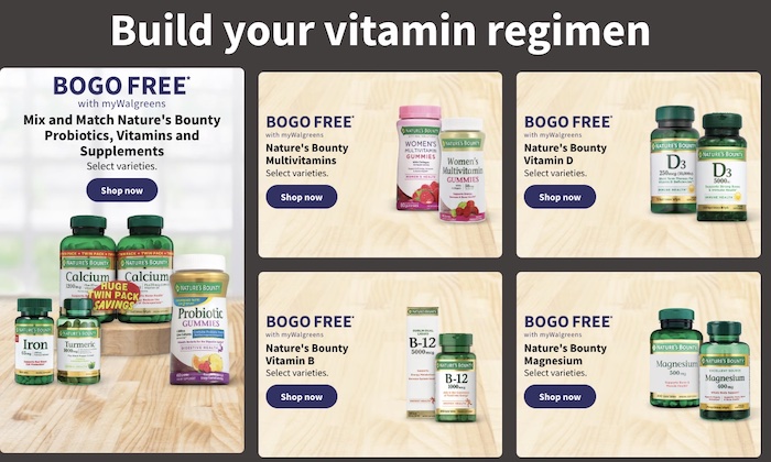 Walgreens BOGO Free Vitamins Mar 31 Apr 6 2024