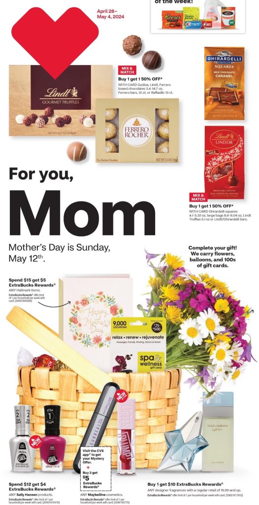 CVS Mother's Day Sale Apr 28 - May 4, 2024