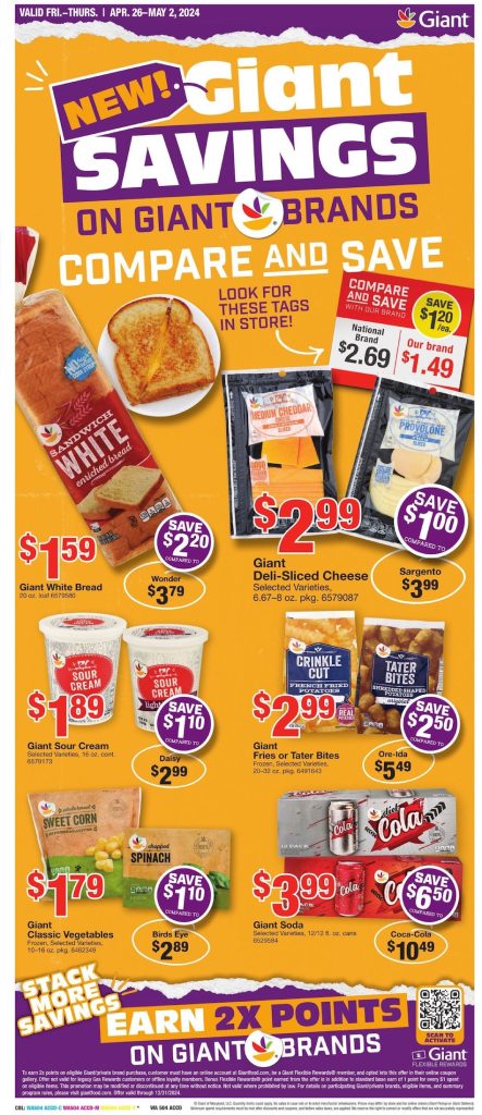 Giant Weekly Ad Specials Apr 26 - May 2, 2024