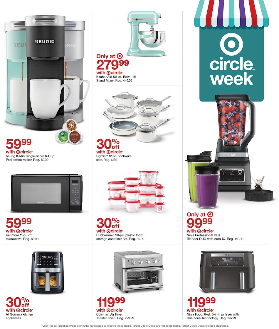 Target Kitchen Home Appliances Circle Week April 2024