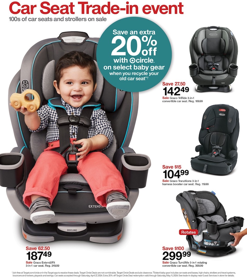 Target Trade-in Car Seat Event Apr 14 - 20, 2024 2