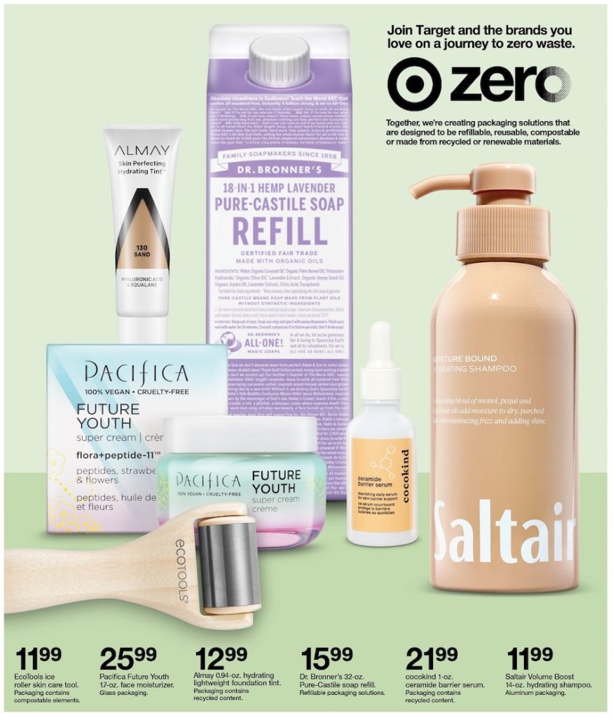 Target Zero Waste Personal Care Products Apr 21 - 27, 2024