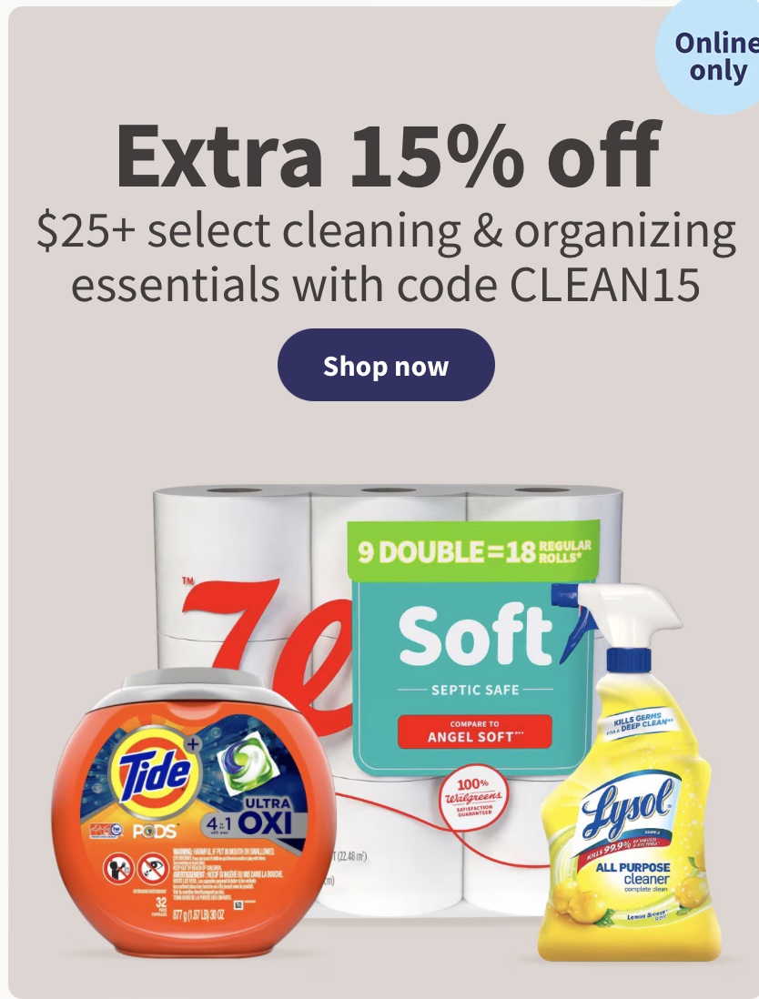 Walgreens Promo Code CLEAN15