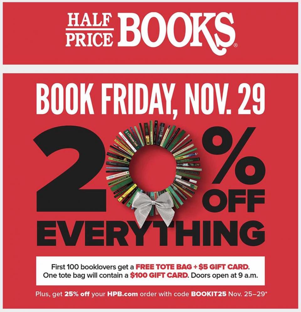 Half Price Books black friday ad