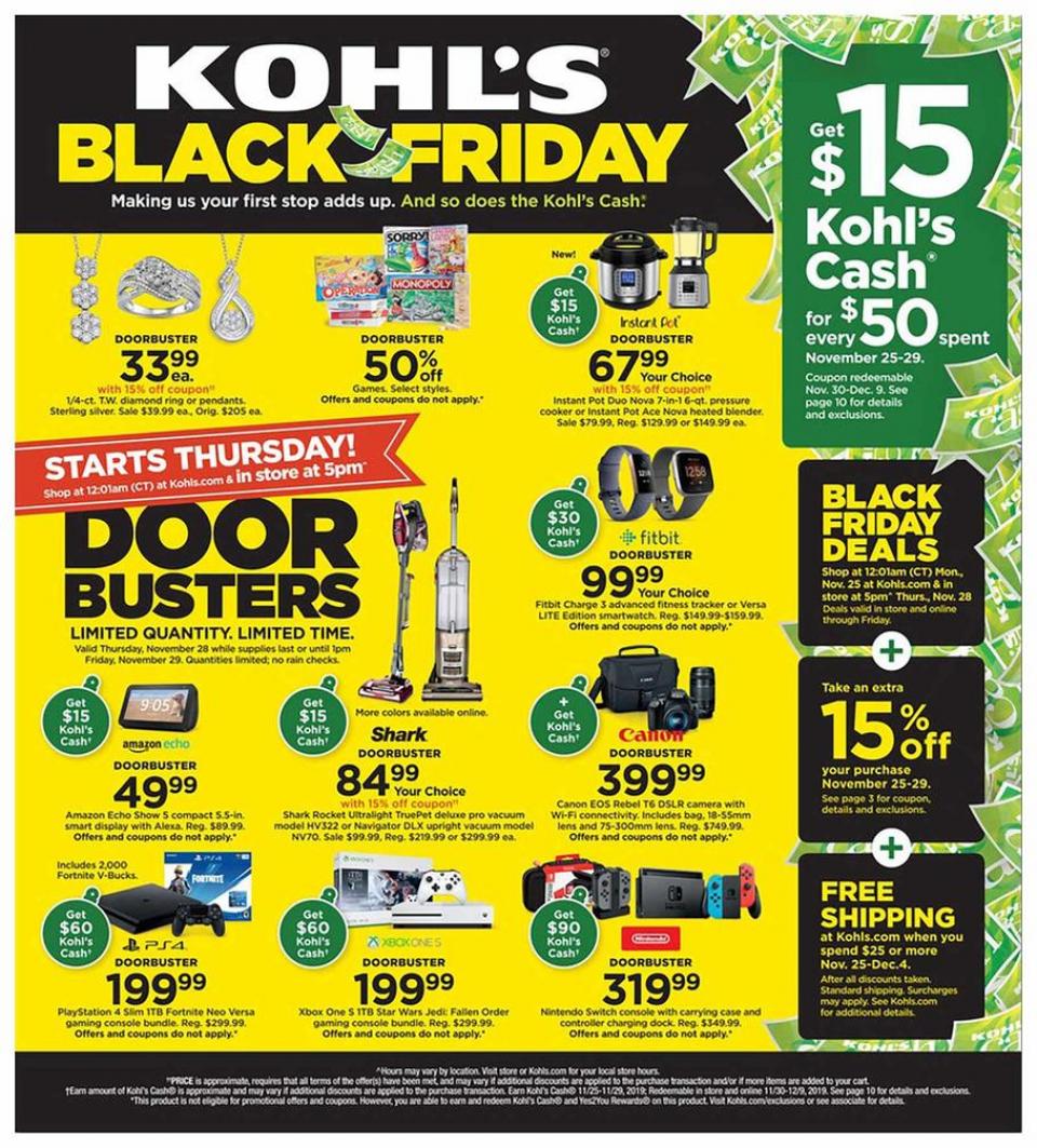 Kohl's black friday ad