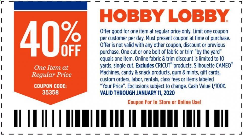 Hobby Lobby Ad