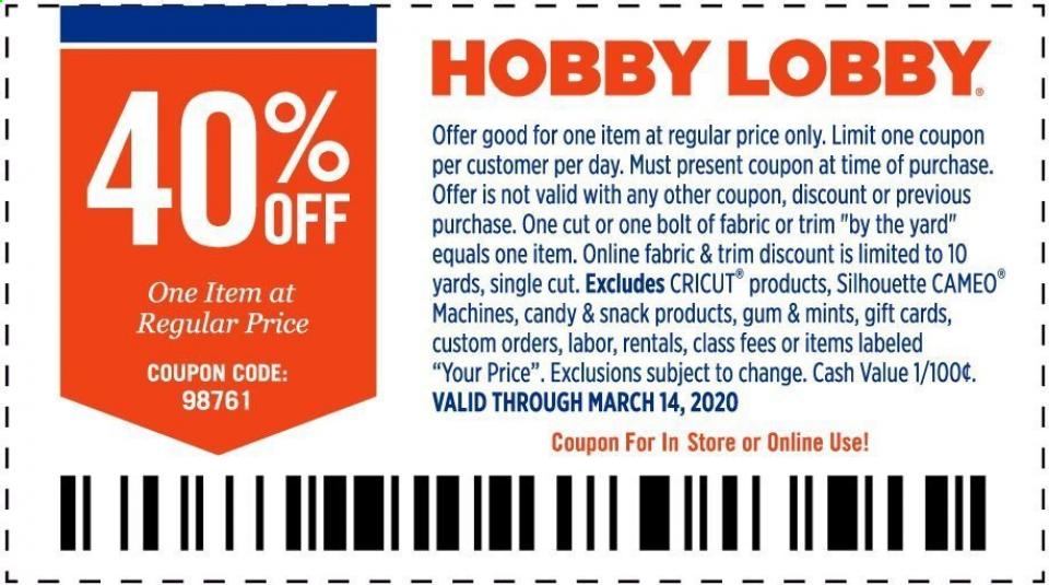 Hobby Lobby Ad